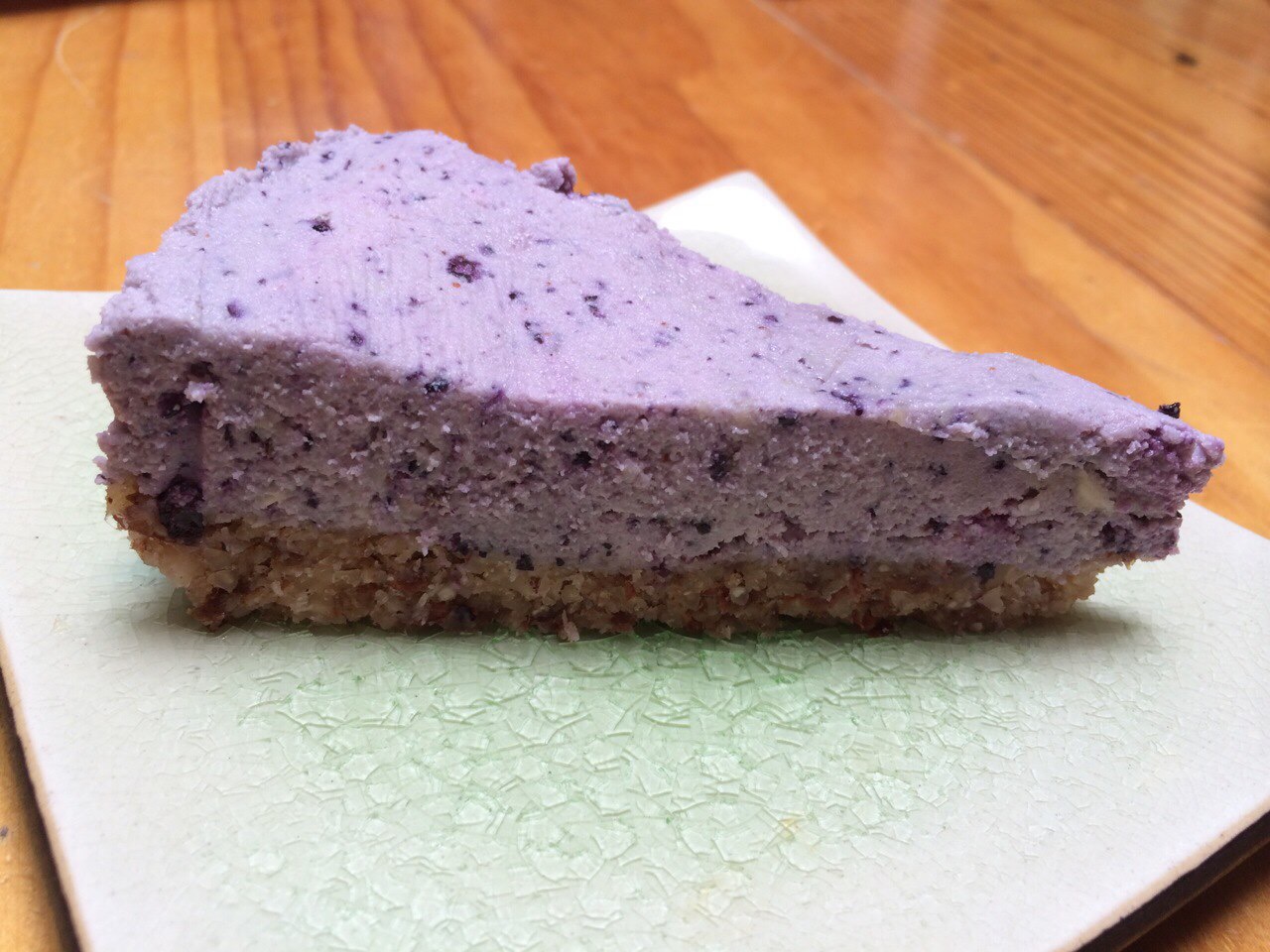 Raw Organic Chocolate Blueberry Cheesecake 